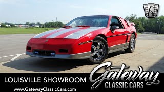 1986 Pontiac Fiero Gateway Classic Cars Louisville 3105 LOU [upl. by Carl]