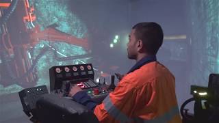 RUC Mining  The Sandvik DS421 C Cabolt simulator [upl. by Hillhouse]