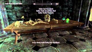 Skyrim Dawnguard Finding JournalIngredients in Chasing Echoes Quest [upl. by Niledam317]