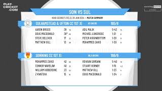 Sonning CC 1st XI v Sulhamstead amp Ufton CC 1st XI [upl. by Barcot289]