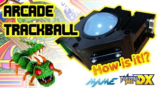 FULL SIZED 3quot INCH Arcade Trackball Review  Pandora Box DX  EmuELEC [upl. by Mcmillan]