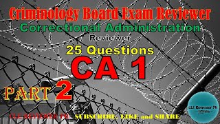 CA 1 Reviewer  Part 2  Criminology Board Exam Reviewer  CLE Reviewer PH [upl. by Branch]