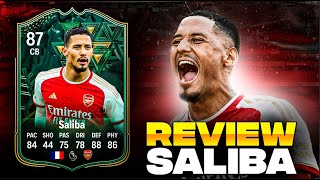 ¿NO SABES DEFENDER NECESITAS A ESTE JUGADOR  REVIEW SALIBA 87 WINTER  EA SPORTS FC24  ESPAÑOL [upl. by Sialac670]