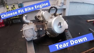 110cc Chinese Pit Bike Engine Tear Down Part 1 [upl. by Nylqcaj]