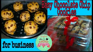 Easy Chocolate Chip Cookies using An Improvised and a Portable Oven shorts [upl. by Adnirual]