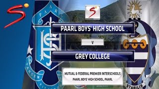 MampF Premier Interschools Paarl Boys vs Grey College 1st Half [upl. by Ettenrahc578]