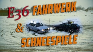 328i Fahrwerk amp mal wieder Schnee  E36 TAZ [upl. by Pandora705]