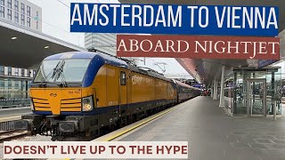 Disappointed Amsterdam to Vienna on a 4berth compartment with Nightjet [upl. by Meerak583]