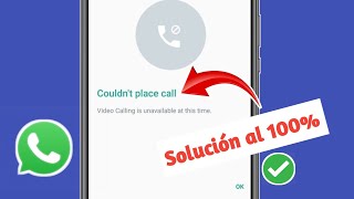 No se pudo realizar la llamada intente nuevamente WhatsApp  Problema de llamada de WhatsApp [upl. by Ardnuat160]