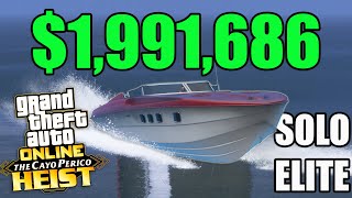 GTA Online Cayo Perico Heist Longfin Approach SOLO Elite 1991686 [upl. by Ylelhsa955]