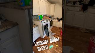 🧼✨😍LAUNDRY ROOM RESET🧼✨😍 laundryroomorganization cleaning lifestyle cleanwithme organizing [upl. by Xila]