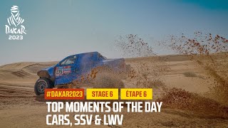 Cars Top moments  Stage 6  Dakar2023 [upl. by Tarfe]