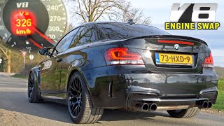 650HP BMW 1M V8 Supercharged  100200 200300 amp AKRAPOVIC SOUND [upl. by Vander]