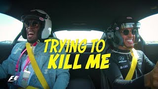 Lewis Hamilton vs Usain Bolt  Crazy AMG Onboard Action in Austin [upl. by Pancho349]