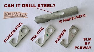 SLM Metal 3D printing by PCBWAY  Stainless steel vs Tool steel vs Aluminum  how strong are they [upl. by Anirat]