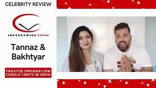 Countrywide Visas  Celebrity Review  Tannaz amp Bakhtyar Irani  Canada PR Visa Consultants In Delhi [upl. by Orelle271]