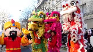 Le grand défilé du Nouvel An chinois 2018  Paris 13ème [upl. by Asiat]