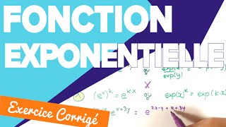 Fonction Exponentielle  Les Propriétés de Simplification  Mathrix [upl. by Fae]