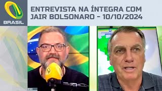 Entrevista na íntegra com Jair Bolsonaro  10102024 [upl. by Ahsemat]