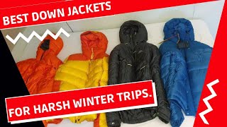 Review of down jackets English  Swedish subtitles available Warm jacket for winter trips [upl. by Ailam]