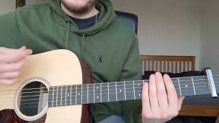 Oasis  Songbird  Acoustic Guitar Tutorial [upl. by Nohtan]