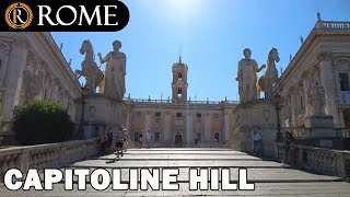 Rome guided tour ➧ Capitoline Hill 4K Ultra HD [upl. by Wald]