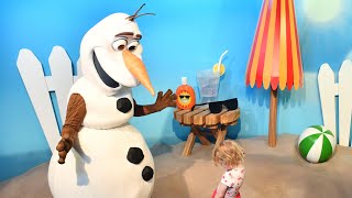 Olaf in Summer Meet Olaf at Disney’s Hollywood Studios [upl. by Brazee]