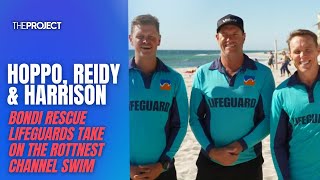 Bondi Rescues Hoppo Reidy amp Harrison Take On The Rottnest Channel Swim [upl. by Acirehs]