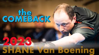 Shane Van Boening vs European Hustler  the comeback  2023 10 ball match [upl. by Enrev]