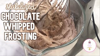 CHOCOLATE WHIPPED CREAM CHEESE FROSTING  HOW TO FIX LUMPY FROSTING [upl. by Willie]