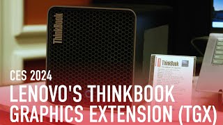 CES 2024 Hands On Lenovo Brings Back the eGPU But Ditches Thunderbolt [upl. by Sass642]