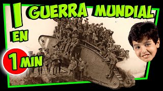 La I Guerra Mundial 💀 Resumen en 1 minuto [upl. by Natsrik]