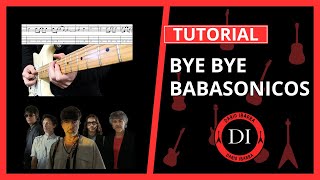 Como tocar BYE BYE de Babasonicos TUTORIAL de GUITARRA Acordes Rasgueo Punteos [upl. by Atekahs711]