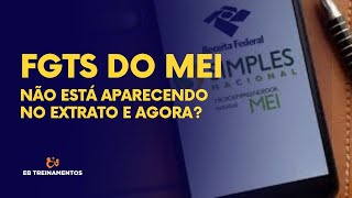 FGTS do MEI não está aparecendo no extrato e agora [upl. by Frankhouse]