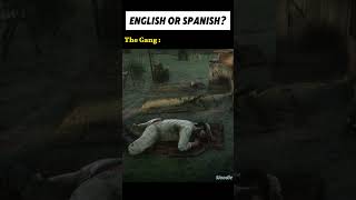 English or Spanish  🤔😂 Red Dead Redemption 2 Edition shorts rdr2 reddeadredemption gaming [upl. by Bikales387]