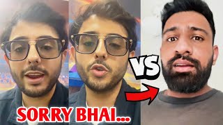 CarryMinati Says SORRY To Rajat Dalal😱 CarryMinati Vs Rajat Dalal Roast Controversy [upl. by Matty]