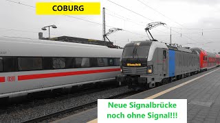 Coburg Neue🚦Signalbrücke ICE 1092 mit ICE 92 FTX m Vectron Dosto Talent 2 agilis [upl. by Adnam]