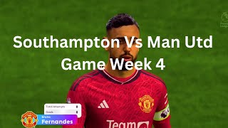 AI PREDICTS Southampton vs Man Utd EAFC 24 Premier League Match [upl. by Ikir]