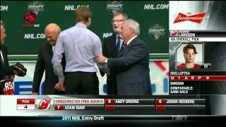 Devils draft Adam Larsson 4 overall [upl. by Jude]