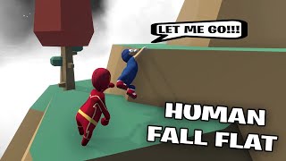 WHO IS FASTER FLASH OR SONIC in HUMAN FALL FLAT [upl. by Sirdna]