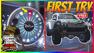 SIMPLE HOW TO WIN THE PODIUM CAR EVERY SINGLE TIME IN GTA 5 ONLINE 2023 LUCKY PODIUM WHEEL GLITCH [upl. by Atiluap900]