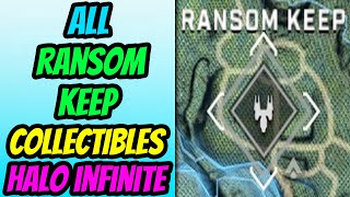 All Ransom Keep Collectibles  Halo Infinite [upl. by Nodnnarb222]