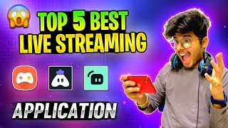 Top 5 Best Live Streaming App For Free Fire And Pubg  Best Mobile Live Streaming App Low End Device [upl. by Kooima13]