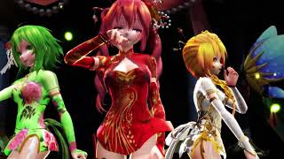 MMD Tougen Renka  TDA China Dress Teto Gumi Neru HD [upl. by Burrton455]