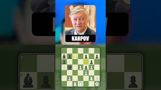 IDEA de KARPOV para GANAR ♟️💥 ajedrez karpov [upl. by Undis]