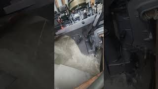 15HP Yamaha test run after a carburetor cleaning Idle to wide open throttle [upl. by Adnilec]