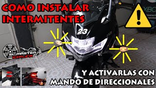 como instalar luces intermitentes de emergencia en la moto sin botones extra [upl. by Janaya]