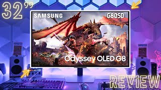 Samsung Odyssey OLED G8 G80SD Review  The Ultimate 32inch 4K Gaming Monitor [upl. by Redle]