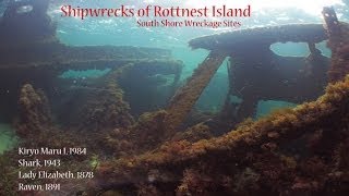 SCUBA diving Rottnest Island Southern Shore shipwreck sites 18781984Perth Western Australia [upl. by Dielle]