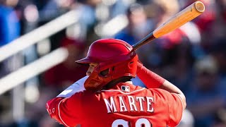 Noelvi Marte highlights Reds elite SS prospect  AA  Opening day  May 20 [upl. by Nauqat]